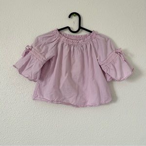 Zara Girls bell sleeve elastic neckline Sz 7